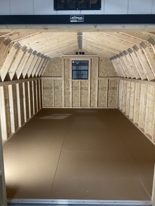 10'x16' Low Barn Wood Panel Shed