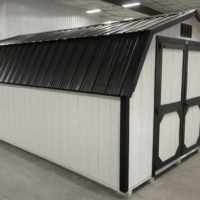 10'x16' Low Barn Wood Panel Shed