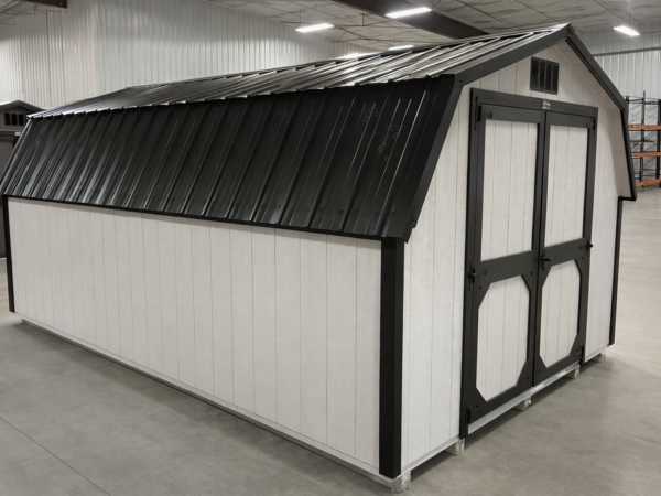 10'x16' Low Barn Wood Panel Shed