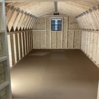 10'x16' Low Barn Wood Panel Shed