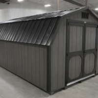 10'x16' Low Barn Wood Panel Shed