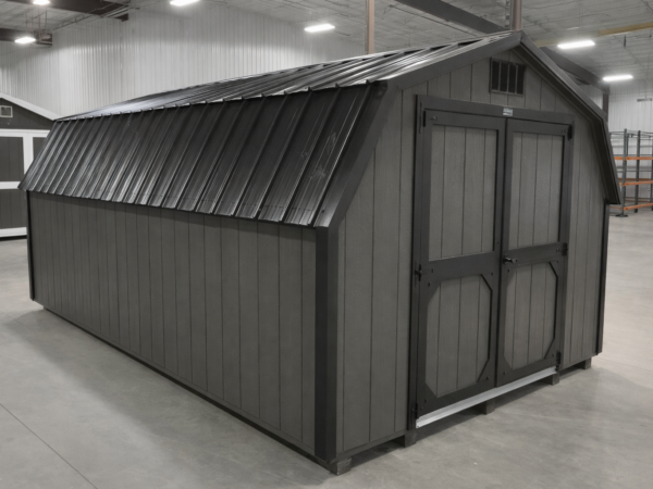 10'x16' Low Barn Wood Panel Shed