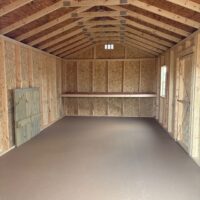 12'x24' Economy Ranch Gable Wood Shed