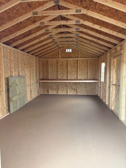 12'x24' Economy Ranch Gable Wood Shed