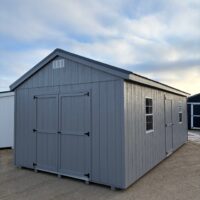 12'x24' Economy Ranch Gable Wood Shed