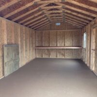 12'x24' Economy Ranch Gable Wood Shed