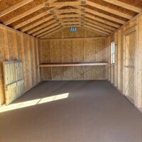 12'x24' Economy Ranch Gable Wood Shed