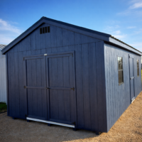 12'x24' Economy Ranch Gable Wood Shed