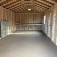 12'x24' Economy Ranch Gable Wood Shed