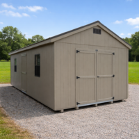 12'x24' Economy Ranch Gable Wood Shed