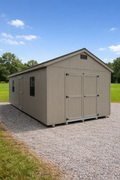 12'x24' Economy Ranch Gable Wood Shed