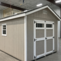 10'x16' Ranch Style Wood Panel Shed