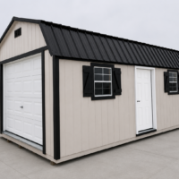 71554 12'x20' High Barn Wood Panel Garage
