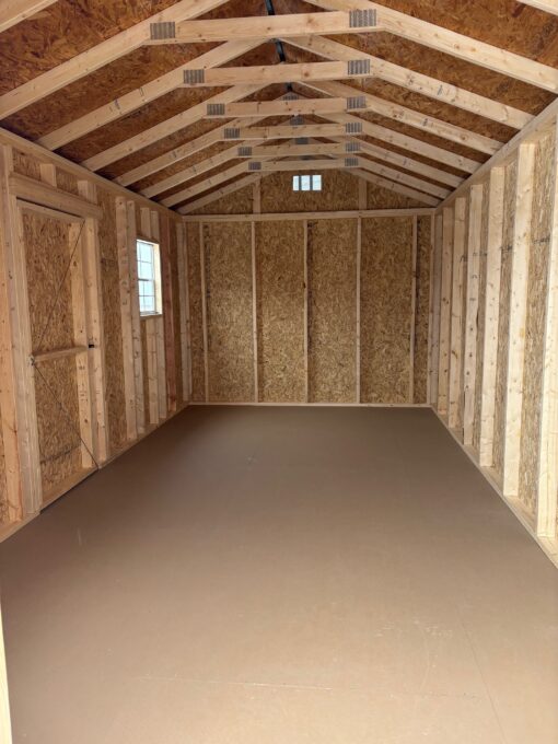 10'x20' Economy Ranch Gable Wood Shed