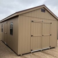 12'x24' Economy Ranch Gable Wood Shed