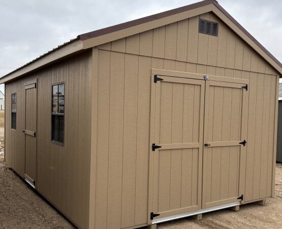 12'x24' Economy Ranch Gable Wood Shed