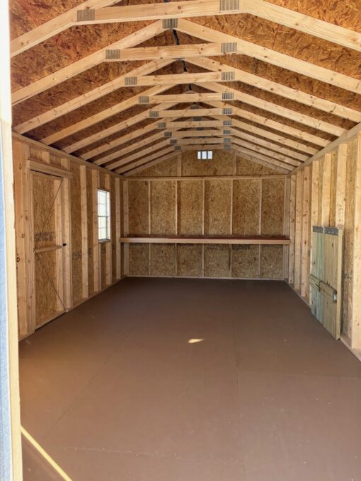 12'x24' Economy Ranch Gable Wood Shed