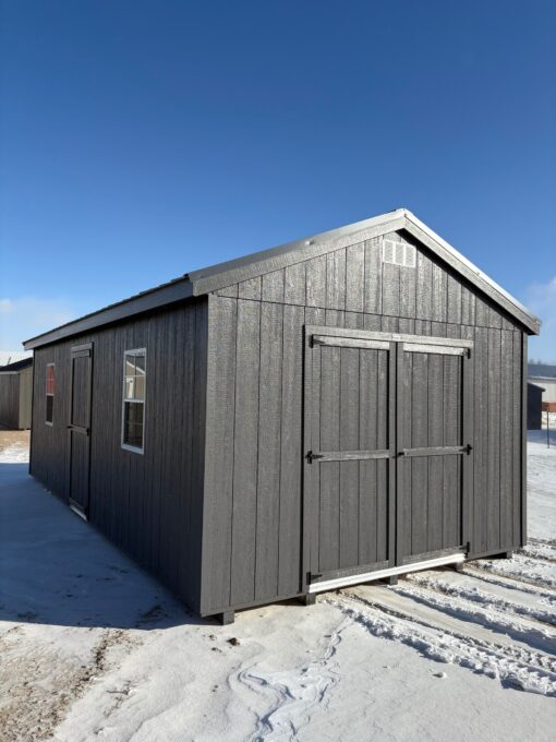12'x24' Economy Ranch Gable Wood Shed