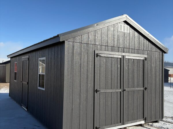 12'x24' Economy Ranch Gable Wood Shed