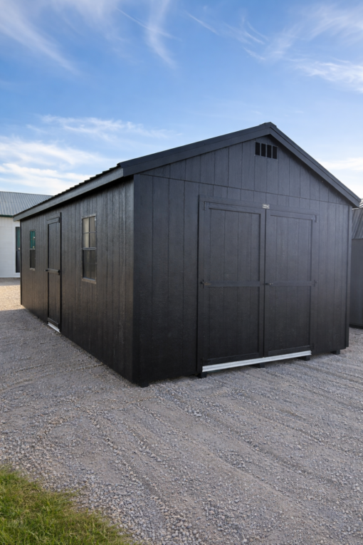 71607 12'x24' Economy Ranch Gable Wood Shed