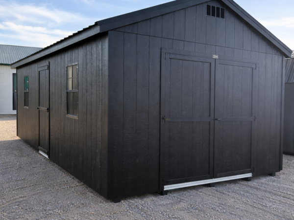 71607 12'x24' Economy Ranch Gable Wood Shed
