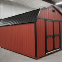 12'x16' High Barn Wood Panel Shed