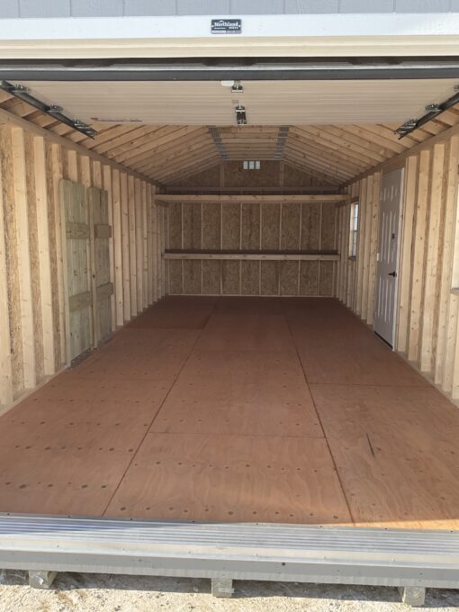 12'x28' Ranch Gable Wood Panel Garage
