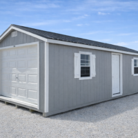 12'x28' Ranch Gable Wood Panel Garage