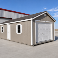 12'x28' Ranch Gable Wood Panel Garage