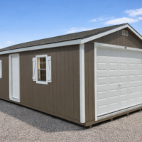 12'x28' Ranch Gable Wood Panel Garage