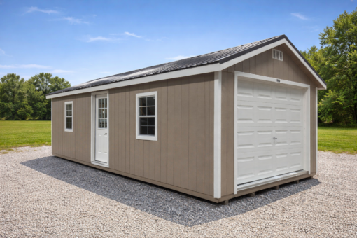 12'x28' Ranch Gable Wood Panel Garage