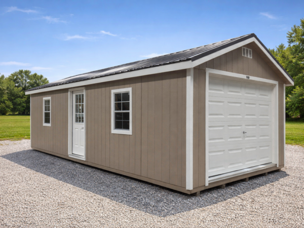 12'x28' Ranch Gable Wood Panel Garage
