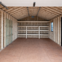 12'x24' Ranch Gable Wood Panel Garage