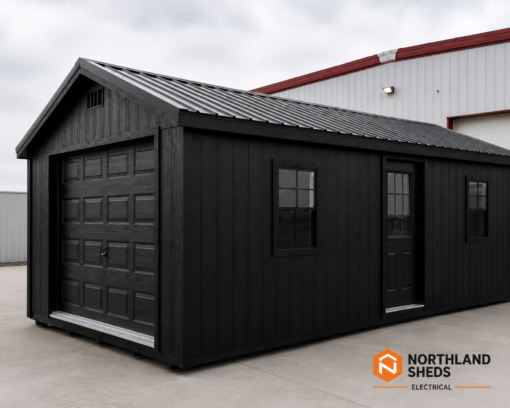 12'x24' Ranch Gable Wood Panel Garage