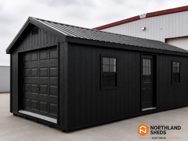 12'x24' Ranch Gable Wood Panel Garage