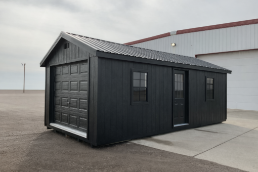 12'x24' Ranch Gable Wood Panel Garage