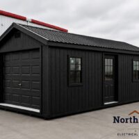 12'x24' Ranch Gable Wood Panel Garage