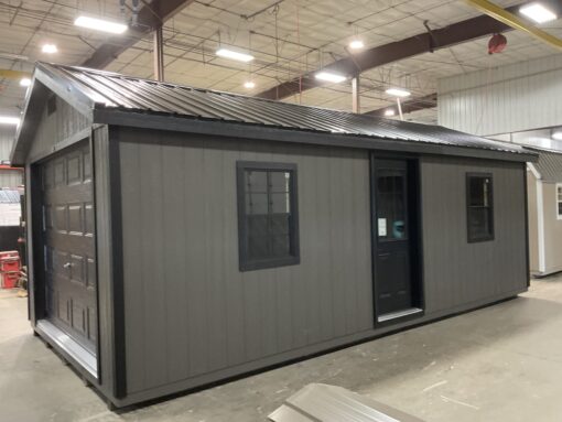 12'x24' Ranch Gable Wood Panel Garage