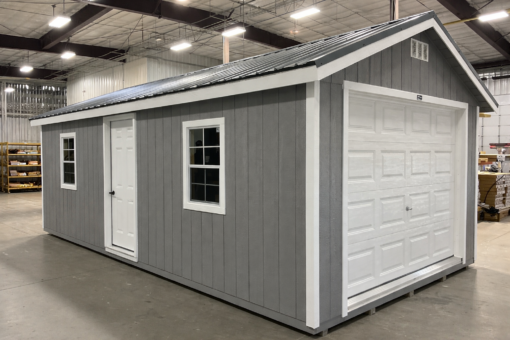 12'x24' Ranch Gable Wood Panel Garage