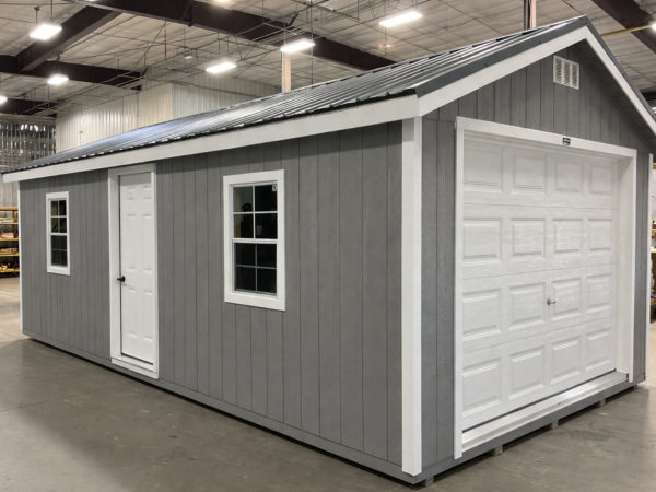 12'x24' Ranch Gable Wood Panel Garage