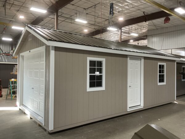 12'x24' Ranch Gable Wood Panel Garage