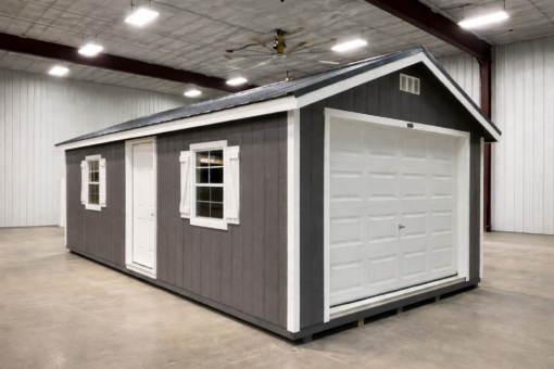 12'x24' Ranch Gable Wood Panel Garage