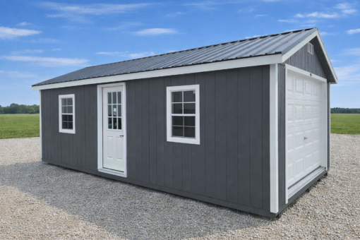 12'x24' Ranch Gable Wood Panel Garage