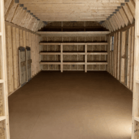 12'x24' High Barn Wood Panel Shed