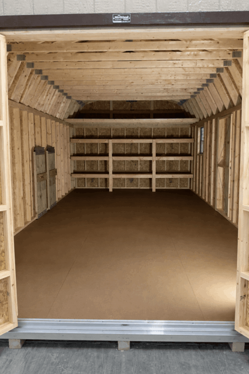 12'x24' High Barn Wood Panel Shed