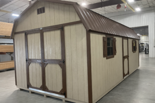 12'x24' High Barn Wood Panel Shed