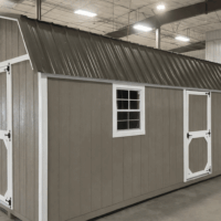 12'x24' High Barn Wood Panel Shed