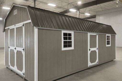 12'x24' High Barn Wood Panel Shed