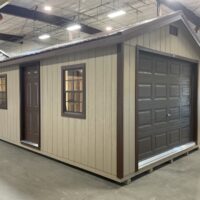 12'x20' Ranch Gable Wood Panel Garage