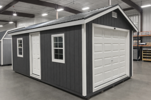 12'x20' Ranch Gable Wood Panel Garage